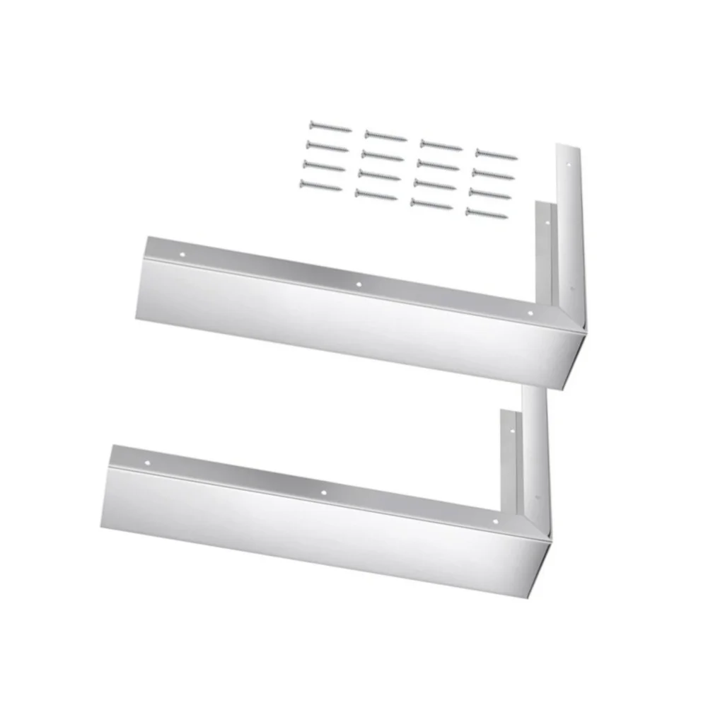 Stainless Steel Microwave Gap Filler Panel Kit 41 cm x 29 cm x 8 cm for Concealing Appliance Installation Gaps