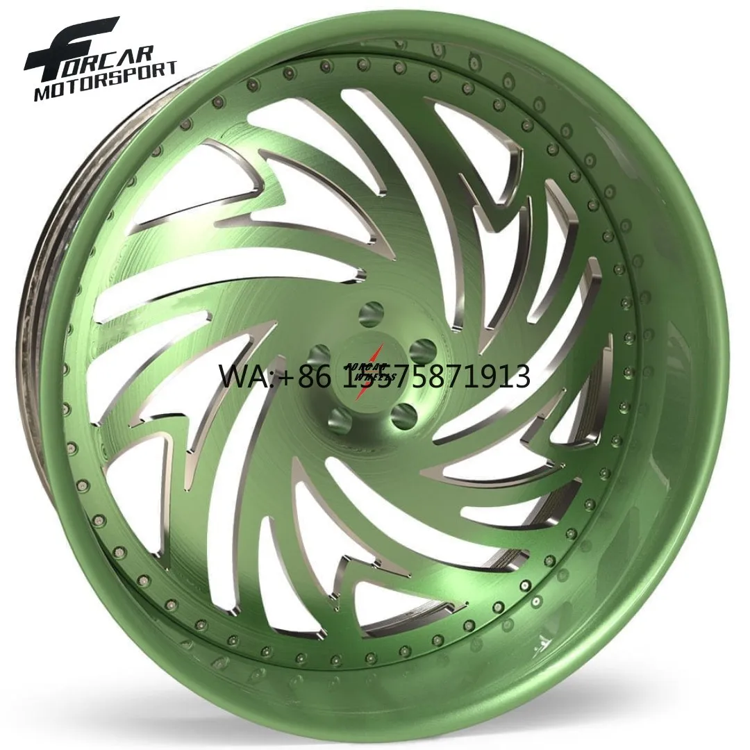 

Forcar Made in China Lighting 2-Piece Design Custom T6061 Factory Price 5*112 5*114.3 New Forged Wheels for Pickup Truck