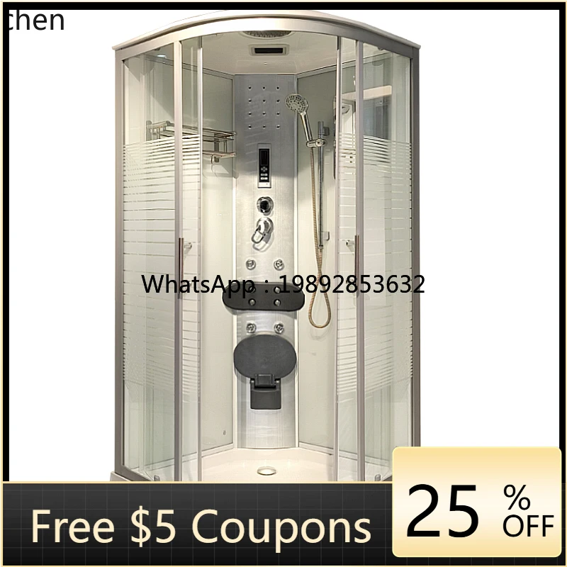 W1  integral shower room bathroom household fan glass integrated closed bath and bath room