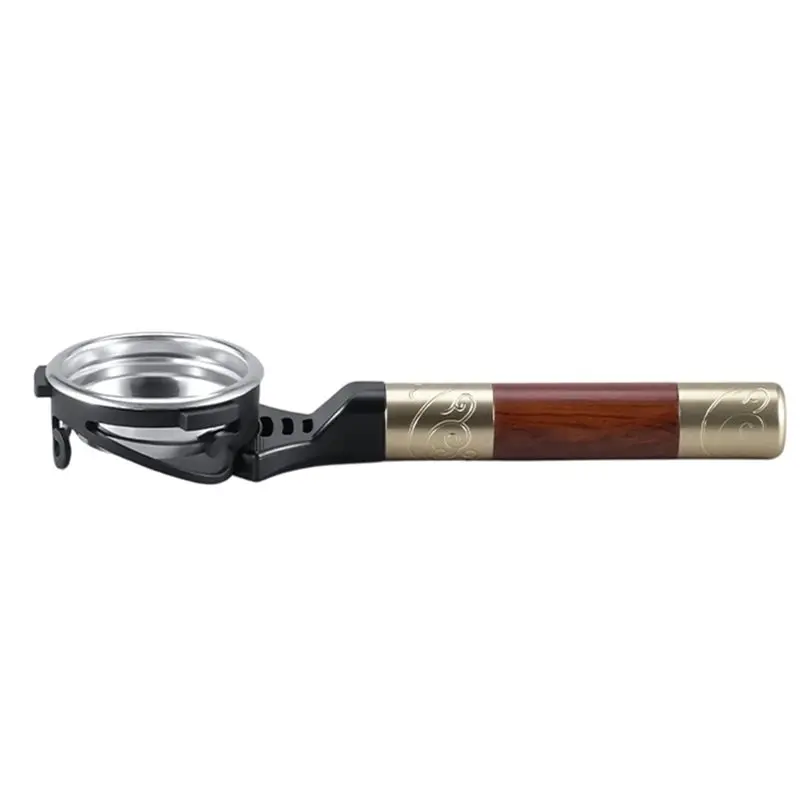 B97A-Food-Grade 304 Stainless Steel/High-Density Filter/Espresso Bottomless Portafilter/Removable And Washable/58Mm 3-Lug