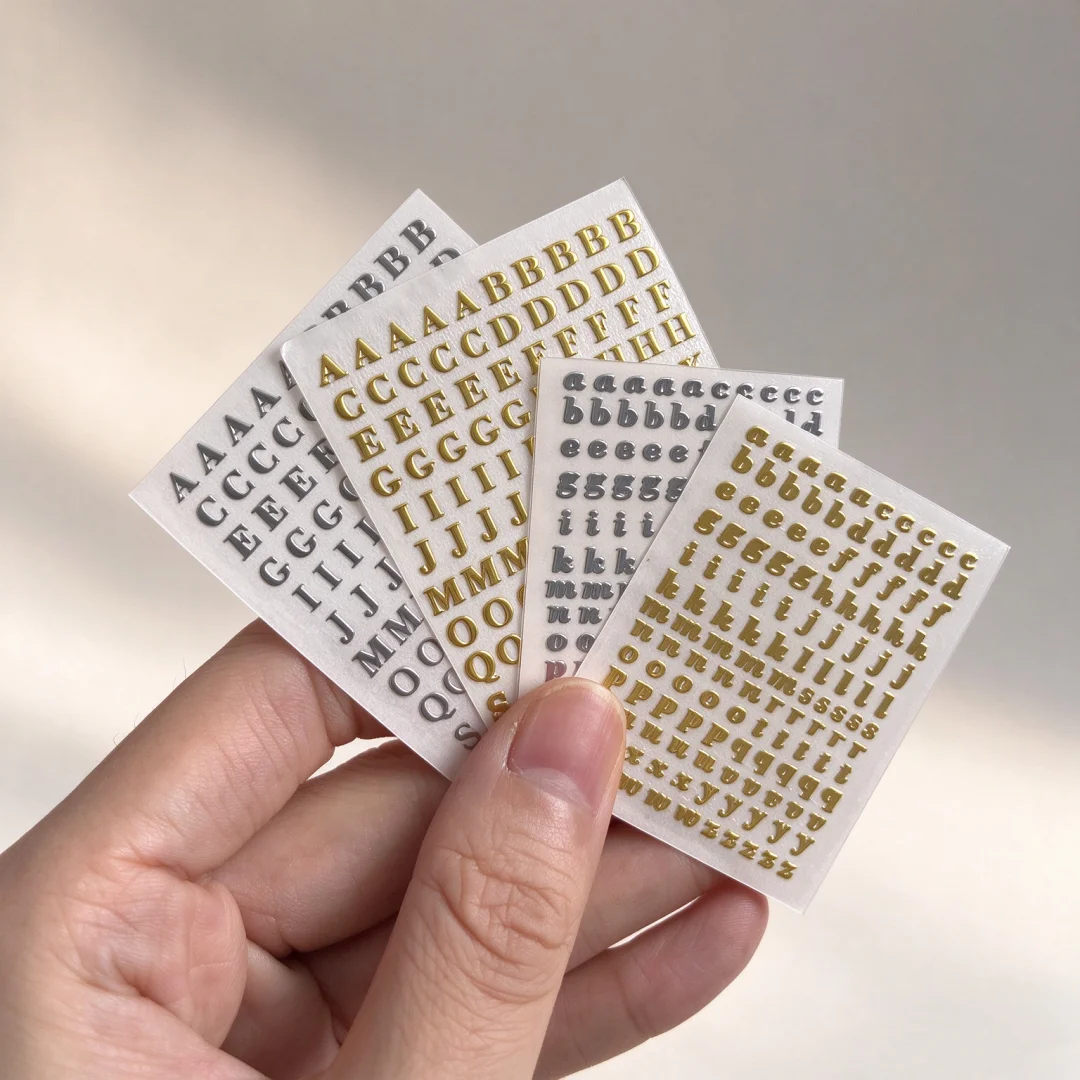 Resin Art Alphabet - 2 Stück 3 mm Metall 26