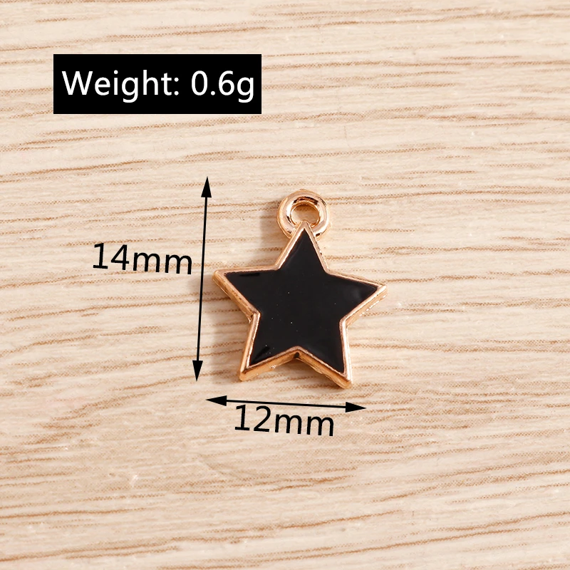 Tusember 10 Stück Cartoon Emaille Sonne Mond Stern Charms Anhänger für Halskette Ohrringe Armband DIY Schlüsselanhänger Schmuckherstellung Zubehör – Detail 5