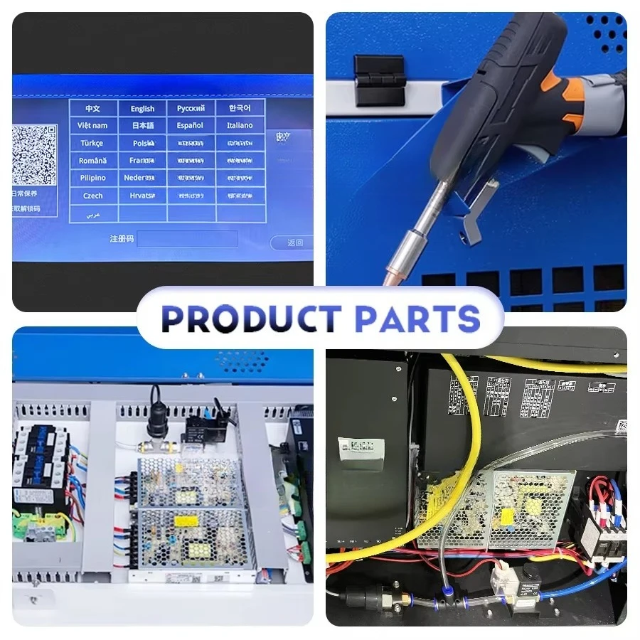 4 in 1 Handheld Welder for Stainless Steel Metal Domain Trolley Welding Machine with Fiber Type