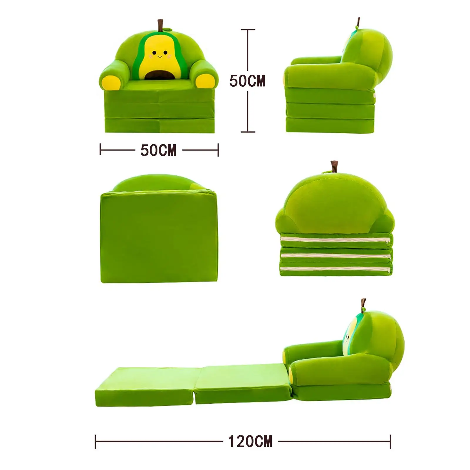 Cartoon Couch Chairs Cover Furniture Protector Removable Breathable Foldable Washable
