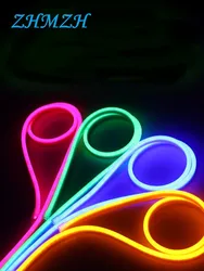 1m Flexible Neon Light Strips 220V LED Lamp 120LEDs/m RGB Waterproof Cold-proof Soft With EU Plug Outdoor Lighting Home Decor
