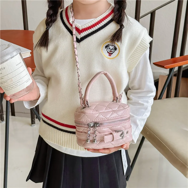 Children Messenger Bag Fashionable Mother Kid Bags for Girl Trendy Wallet Crossbody Bag Solid Handbag Bolsas Para Niños Mochila