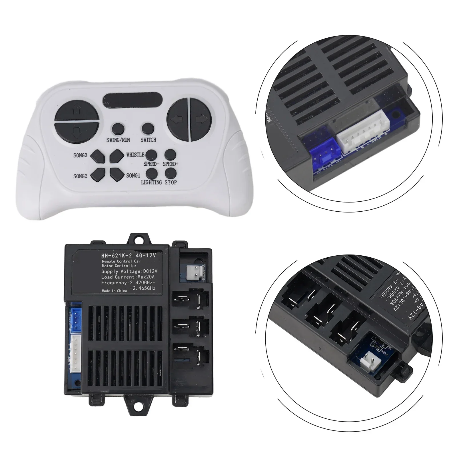 Electric Car Control Box Indicator Light Suitable Connection HH K Full Set Children's Electric Bluet Ooth Remote Control