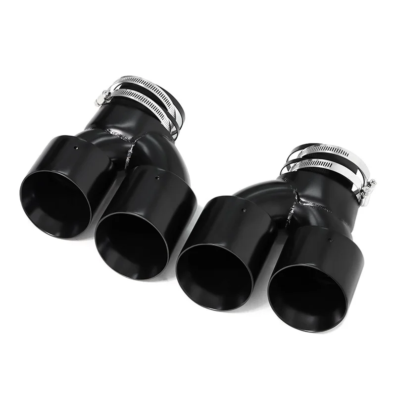 Auto Auspuffrohr Carbon Fiber Vier Auspuff Spitze Für BMW M340i G20 G21 G22 G23 M440i G42 M240i Schalldämpfer Endrohr Auspuff System