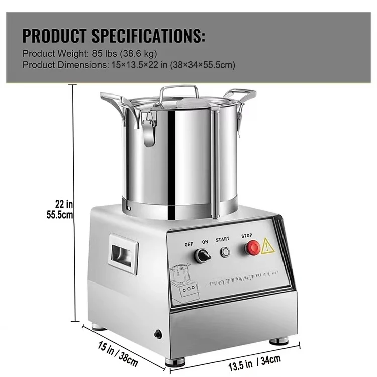 주방용 스테인리스 야채 고기 다지기 분쇄기 커터 블렌더 기계 전기 상업용 푸드 프로세서