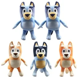 Blueyed Dog Bingo Family Plush Toy, Cartoon Dog, Bonecas de Pelúcia Macia, Aniversário, Presentes de Natal, Azul-Y, 30cm