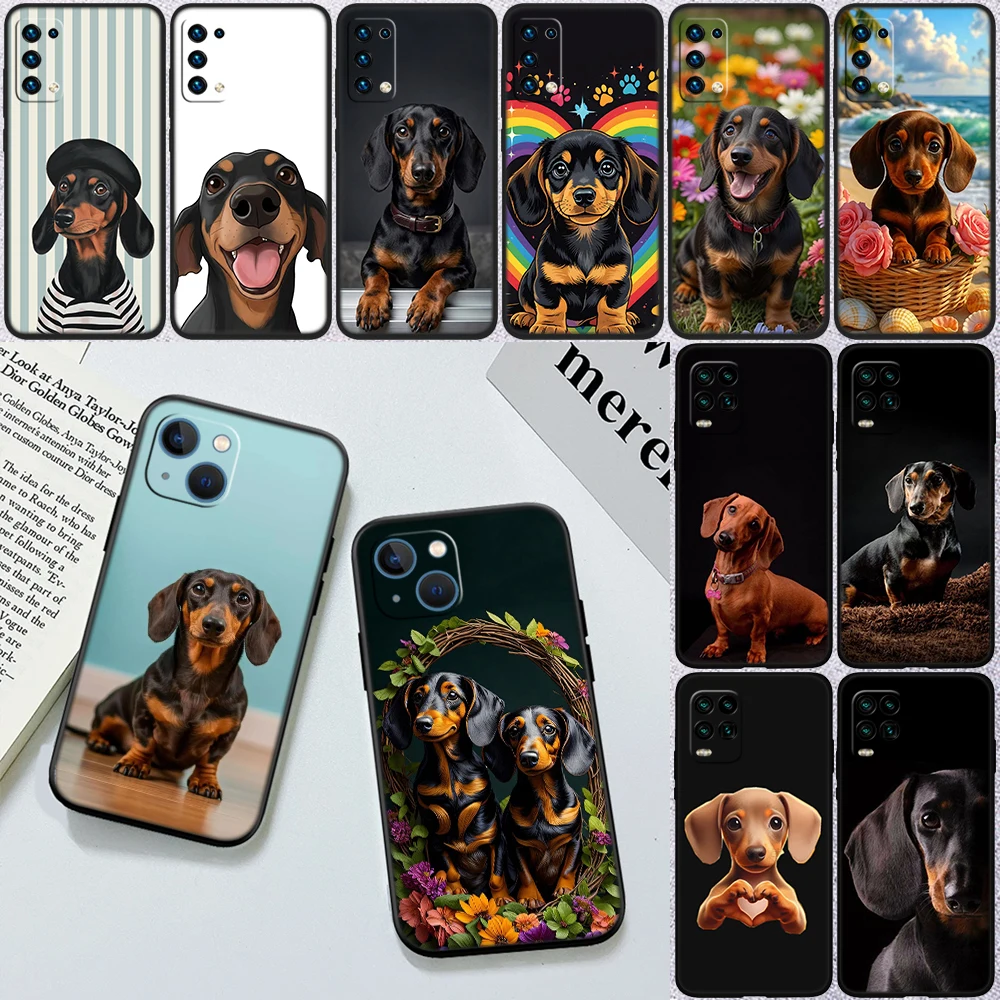 IY11 Dachshund Dog Phone Case for Samsung Galaxy Note 10 20 S23 S24 S25 Ultra FE Plus Edge Lite A02S A35 A07 A17