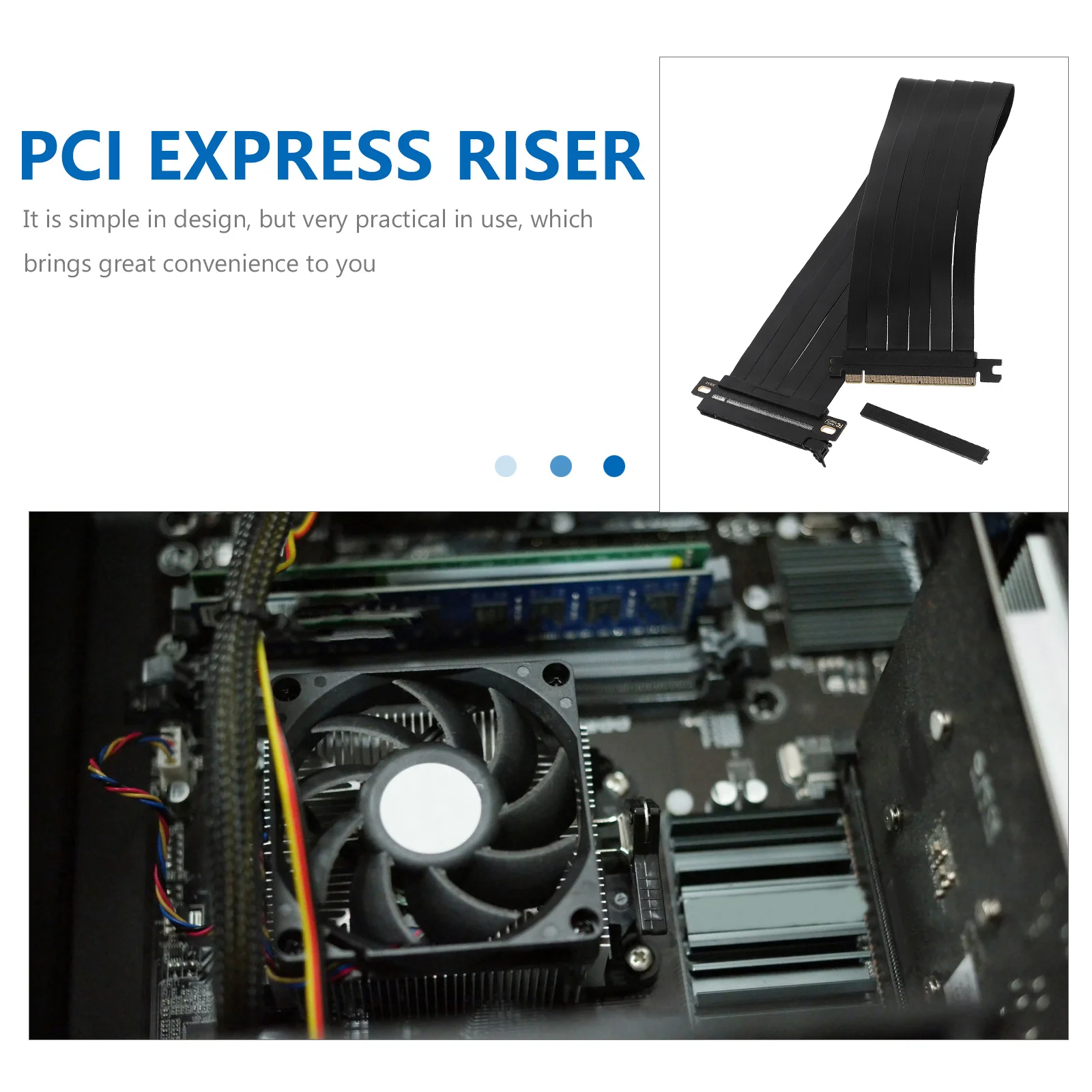 

Кабель Pci Express Riser 50 см Pci-E 3.0 16x180 градусов Удлинительный кабель графического процессора с низким затуханием сигнала Pci Express Riser