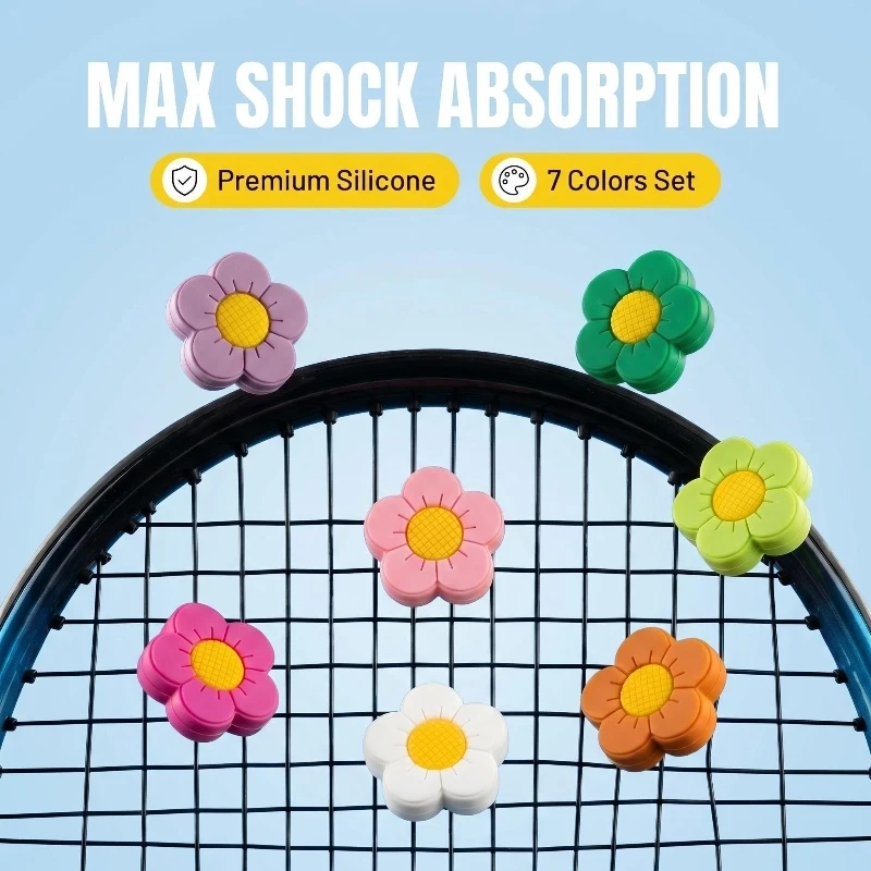 Tennis Racket Vibration Dampener Shock Absorber Soft Silicone Vibration Reduction