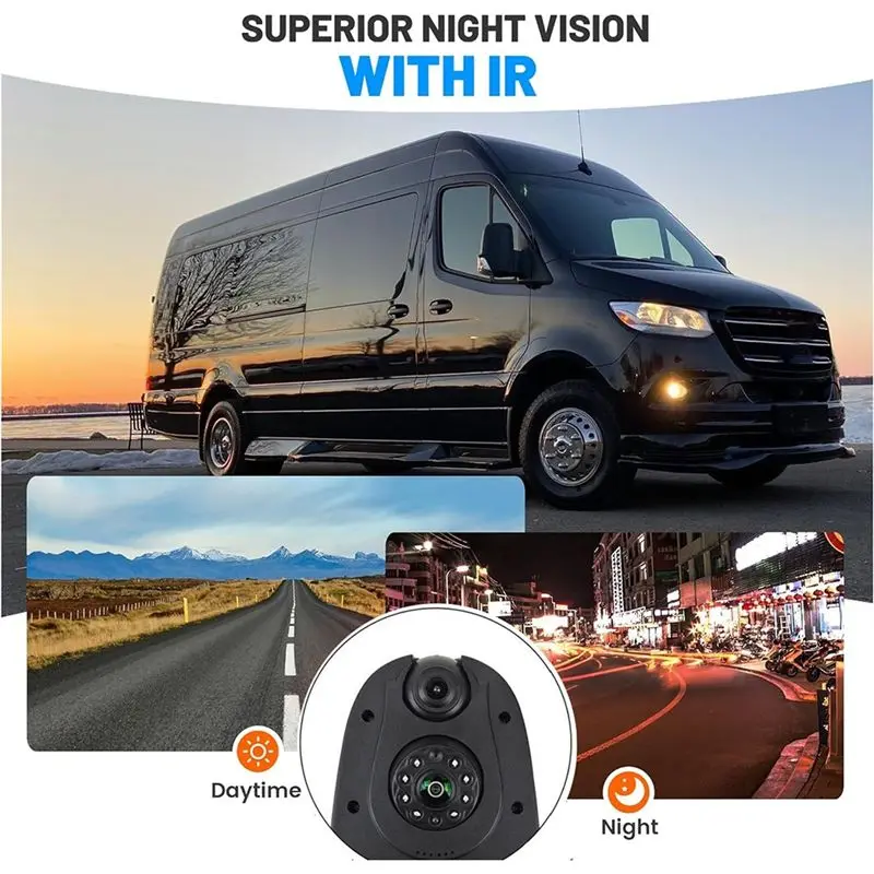 AASS-Reverse Camera Dual Lens For Fiat Ducato Car For Citroen Jumper Boxer 3Rd Brake Light Camera