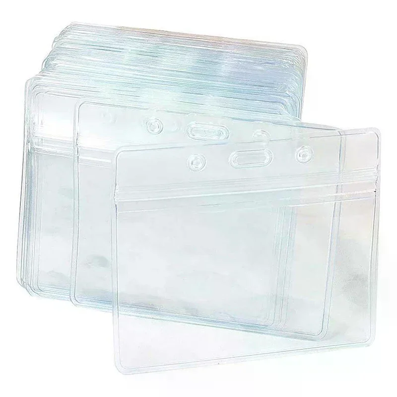 Porte-carte d'identité Transparent, 10 pièces, étanche, Badge scellé, Protection des documents, fournitures scolaires, accessoires d'infirmière
