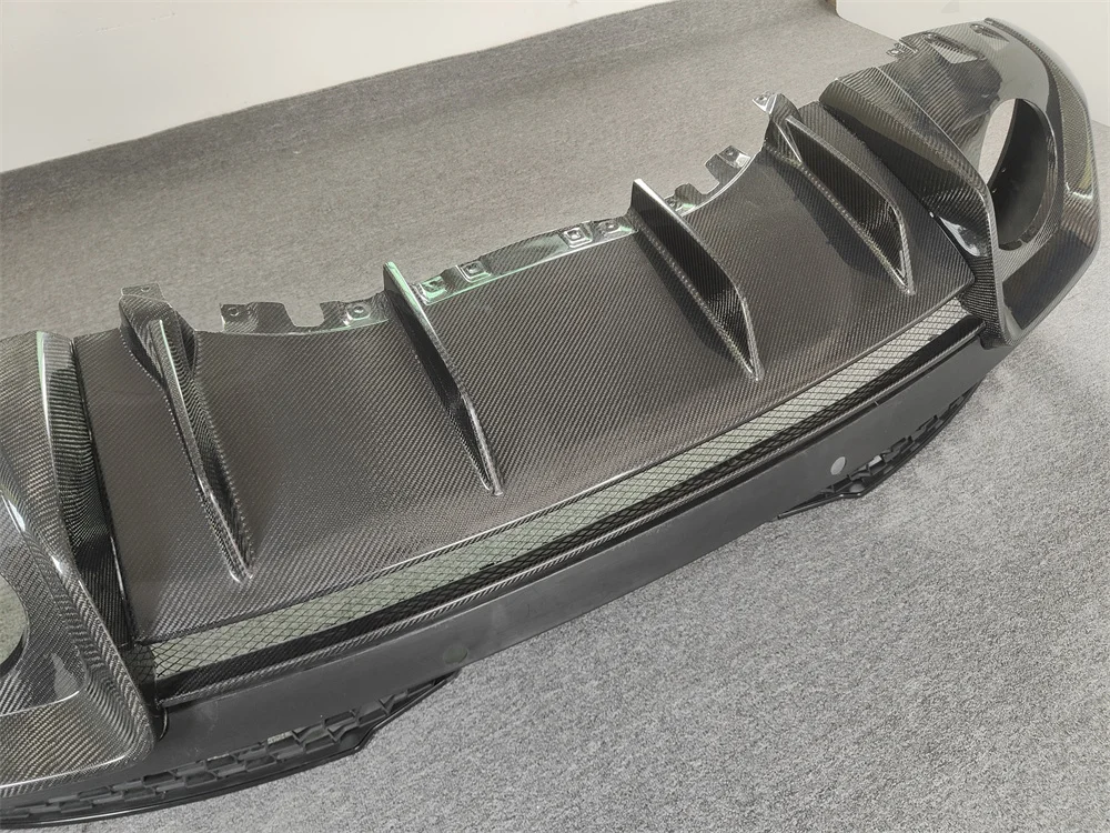 for R8 High-performance Modification Parts PP+carbon Fiber Front Lip Front Bumper Grille Body Kit