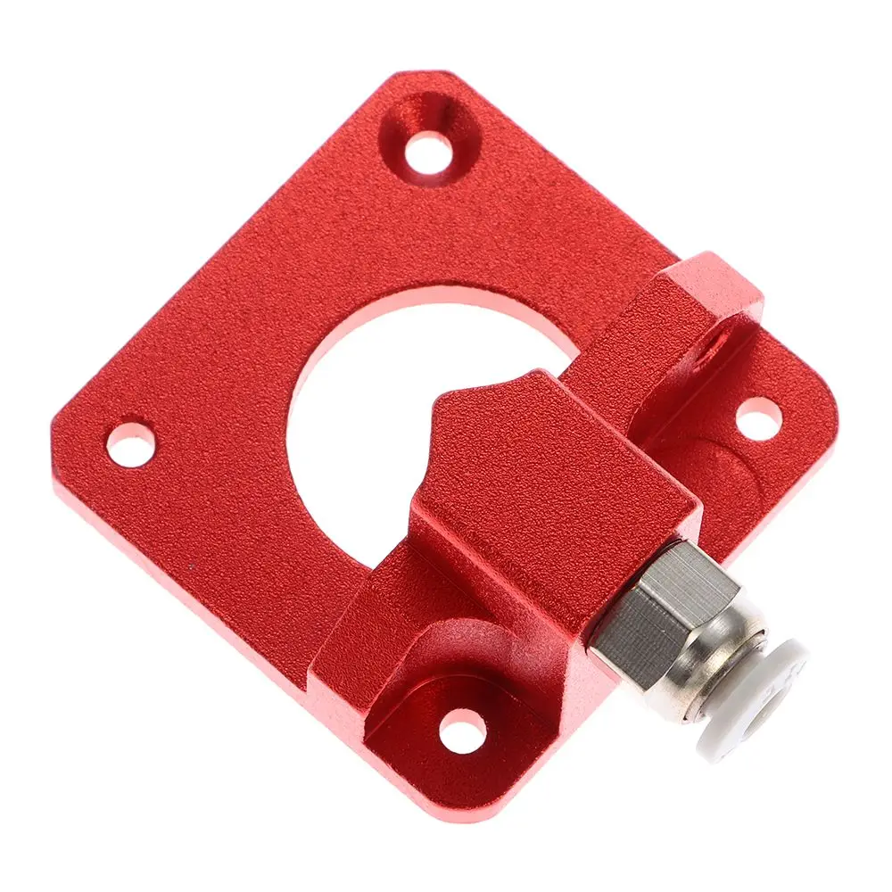 Extrusora de doble engranaje rojo de doble engranaje, extrusora mk8 de doble engranaje de aleación de aluminio, CR-10 Pro de alimentación de doble controlador