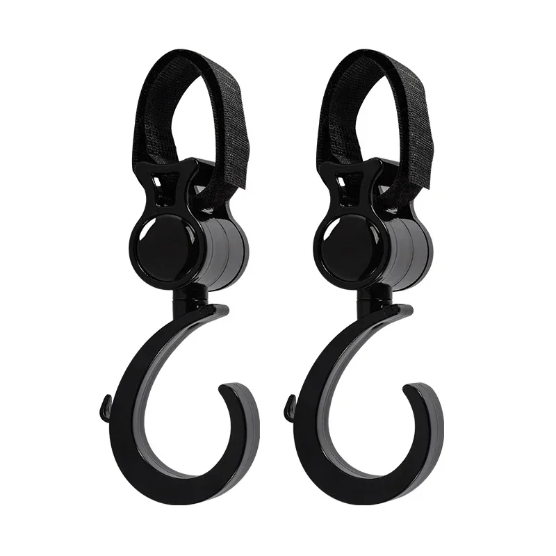 2PCS Multi-Purpose Pram Hooks - Baby Stroller Shopping Bag Hangers, Essential Stroller Accessories