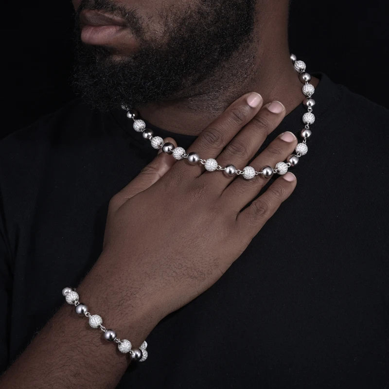 TUHE Unisex High Quality 925 Silver Bracelet Hiphop/Rock For Men Hip Hop Jewelry