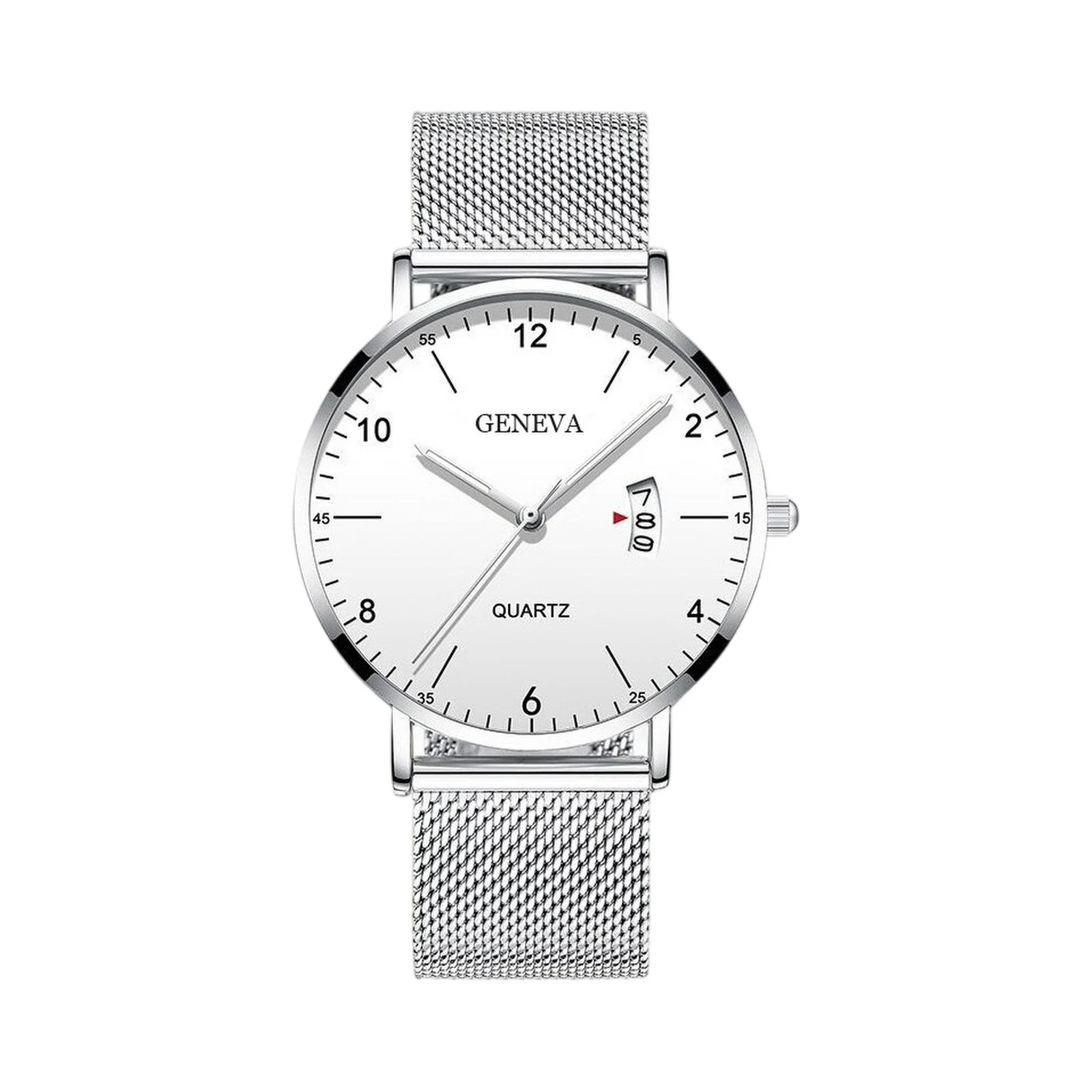 Fashion Luxury Simple Business Watch Men'S Ultra-Thin Case Waterproof Quartz Mesh Steel Watch Top Brand Men'S Gift