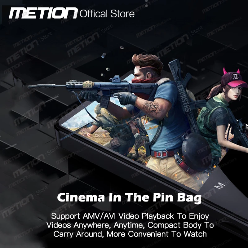 Reproductor MP3 Portátil con Bluetooth para estudiantes, Walkman de 16GB sin pérdidas, reproductor de música HIFI, reproductor de vídeo MP4, grabación FM, multifunción