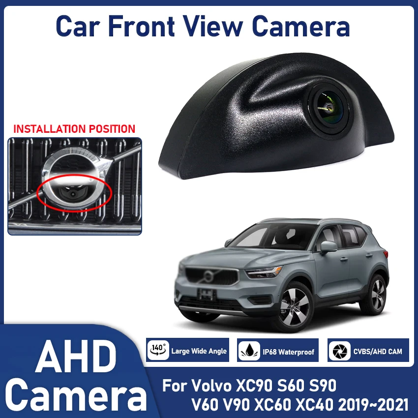 

Car Front View Parking Night Vision Positive Waterproof Logo Camera For Volvo XC90 S60 S90 V60 V90 XC60 XC40 2019 2020 2021