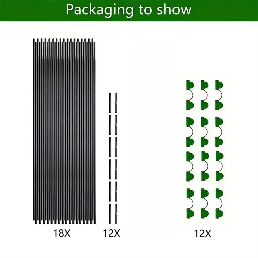 18 szt./30 szt., obręcze do szklarni, obręcze ogrodowe, ramka do wspornik tunelu dla gospodarstw ogrodowych