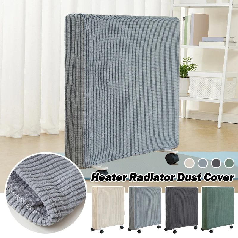 Washable Radiator Dust Cover Household Oil Tin Dust Cover Electric Heater Dust Cover Fabric Stretch Cover Home Storage Cleaning