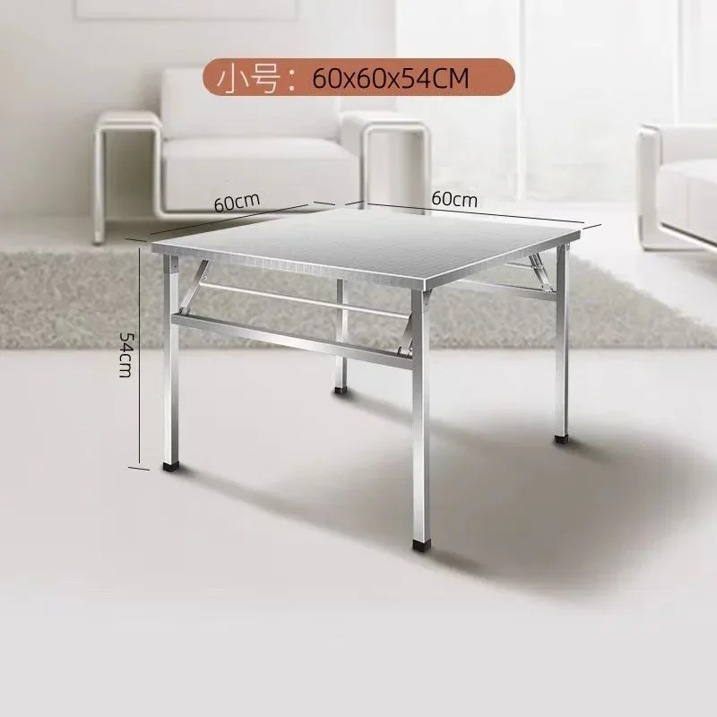 

stall night market barbecue table, a full set of foldable, simple and multi-functional, thickened length 60 width 60 height 54