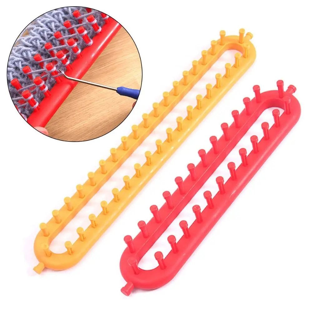 

Gift Plastic Weaving Loom Knitting Kit Rectangle Handmade Craft DIY Machine Sewing Tools DIY Braiding Tool Women
