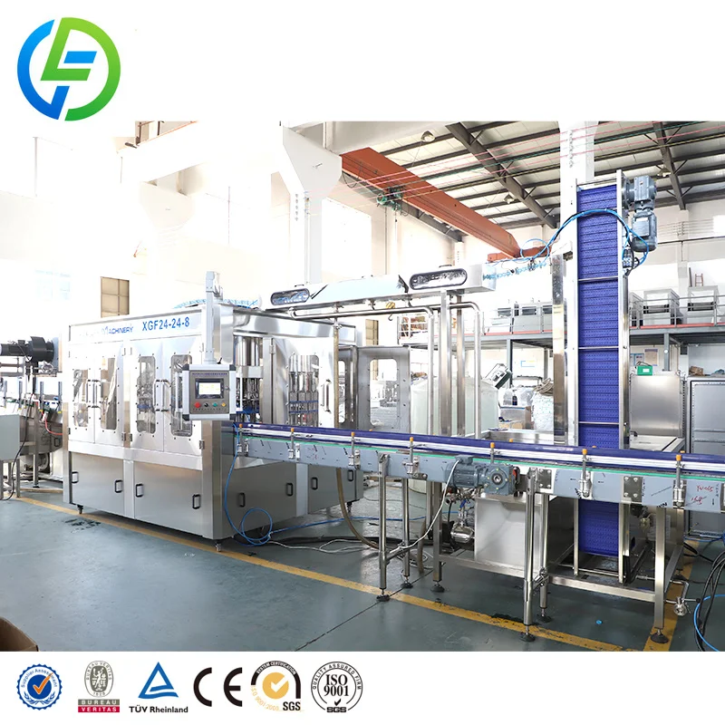 Full Automatic 3 in 1 Small Business Water Filling Production Line 500ml Plastic Pure Mineral Water Bottling Machine