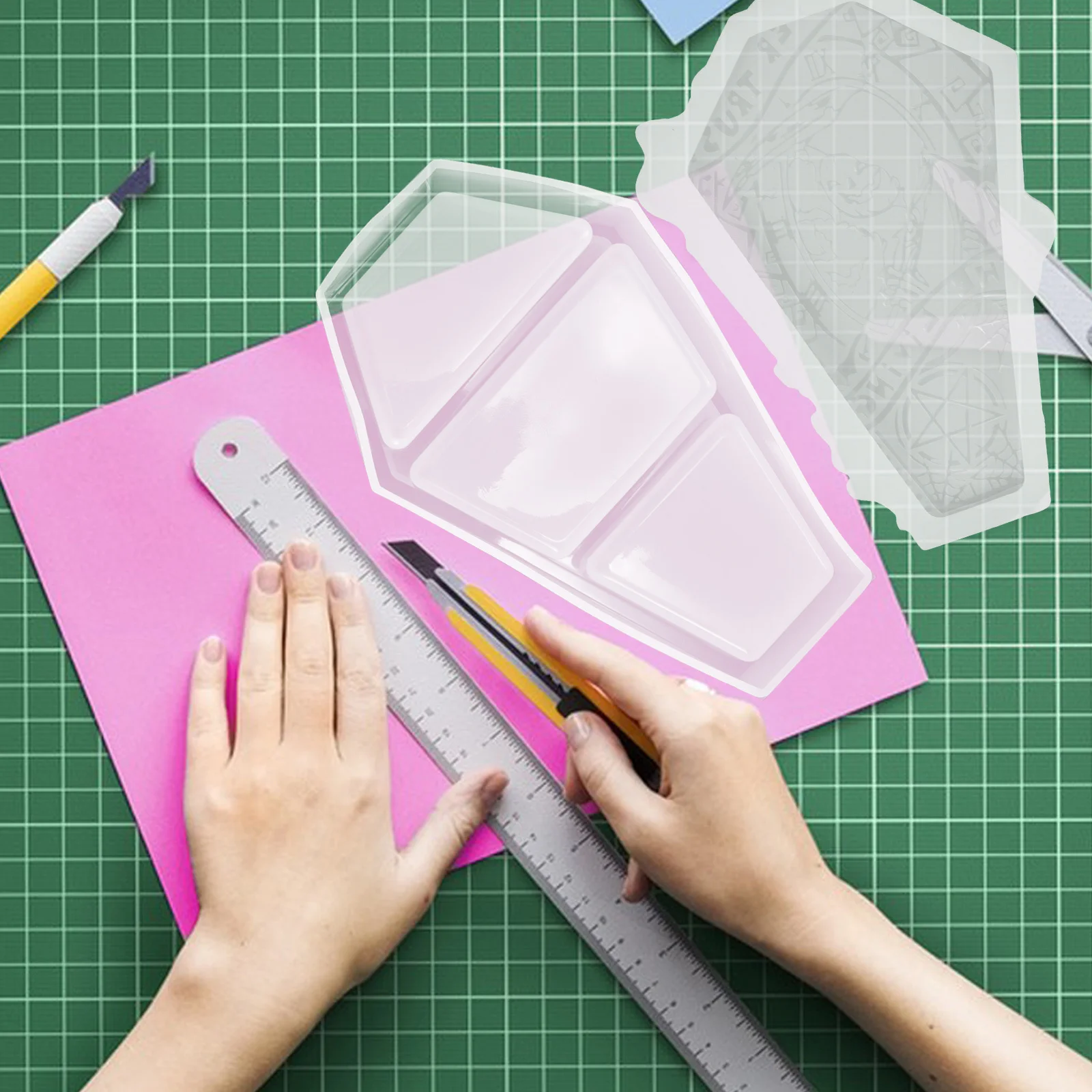 

Силиконовая форма для изготовления гробов для декоративных изделий из смолы, украшений на Хэллоуин, брелоков, настольных украшений, силиконовая форма для гробов DIY