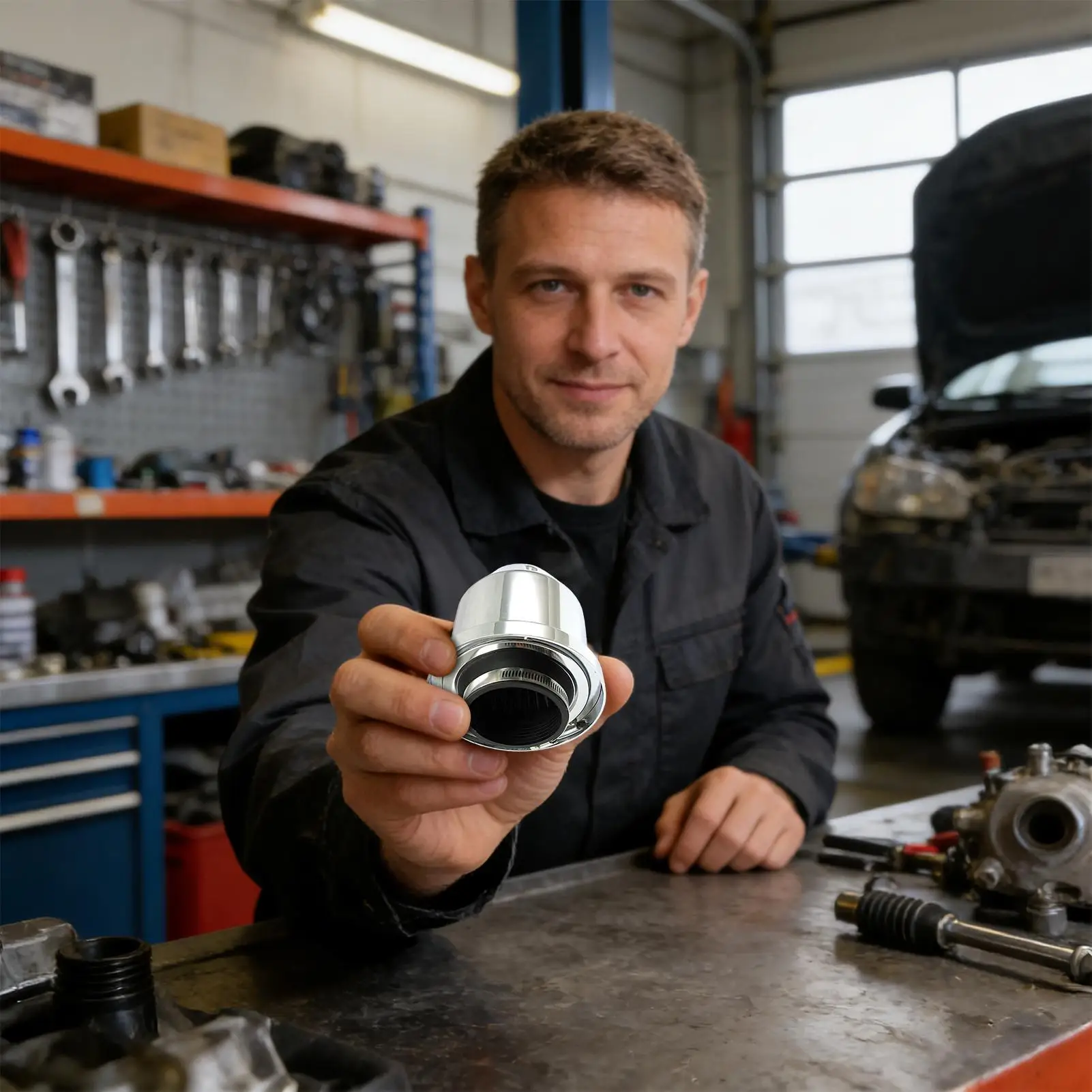 

Воздухозаборный фильтр 76 мм, запасные части с высоким расходом, автоматический воздушный фильтр для автомобильного грузовика, внедорожника, трактора, прицепа, двигателя автомобиля