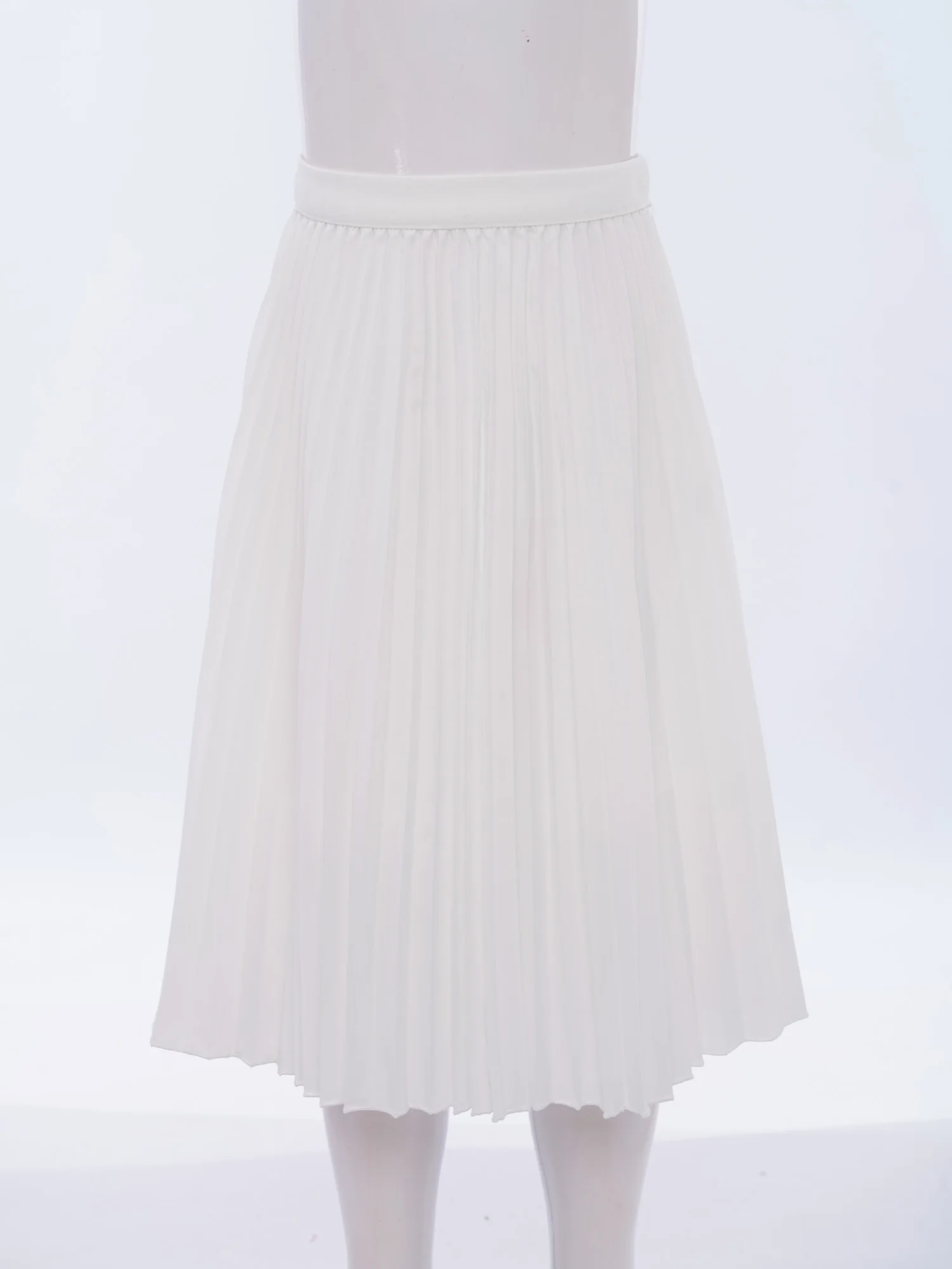 Maxirok voor kinderen, meisjes, hoge taille, elastische taille, effen kleur, A-lijn, geplooide rokken met voering voor verjaardagsfeestje, vakantie, strand