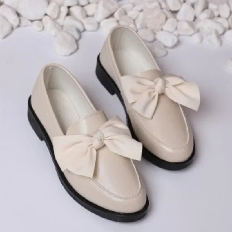Ladies Shoes 2024 Plus Size Slip on Women's Pumps Classics Casual Pumps Women Bow Tie Round Toe Low Heel Shoes Women Zapatos image 5
