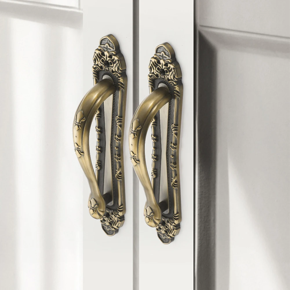 European Antique Exposed Door Handle Made Of Aluminum Alloy For Interior Doors Cabinets Drawers And Wardrobes