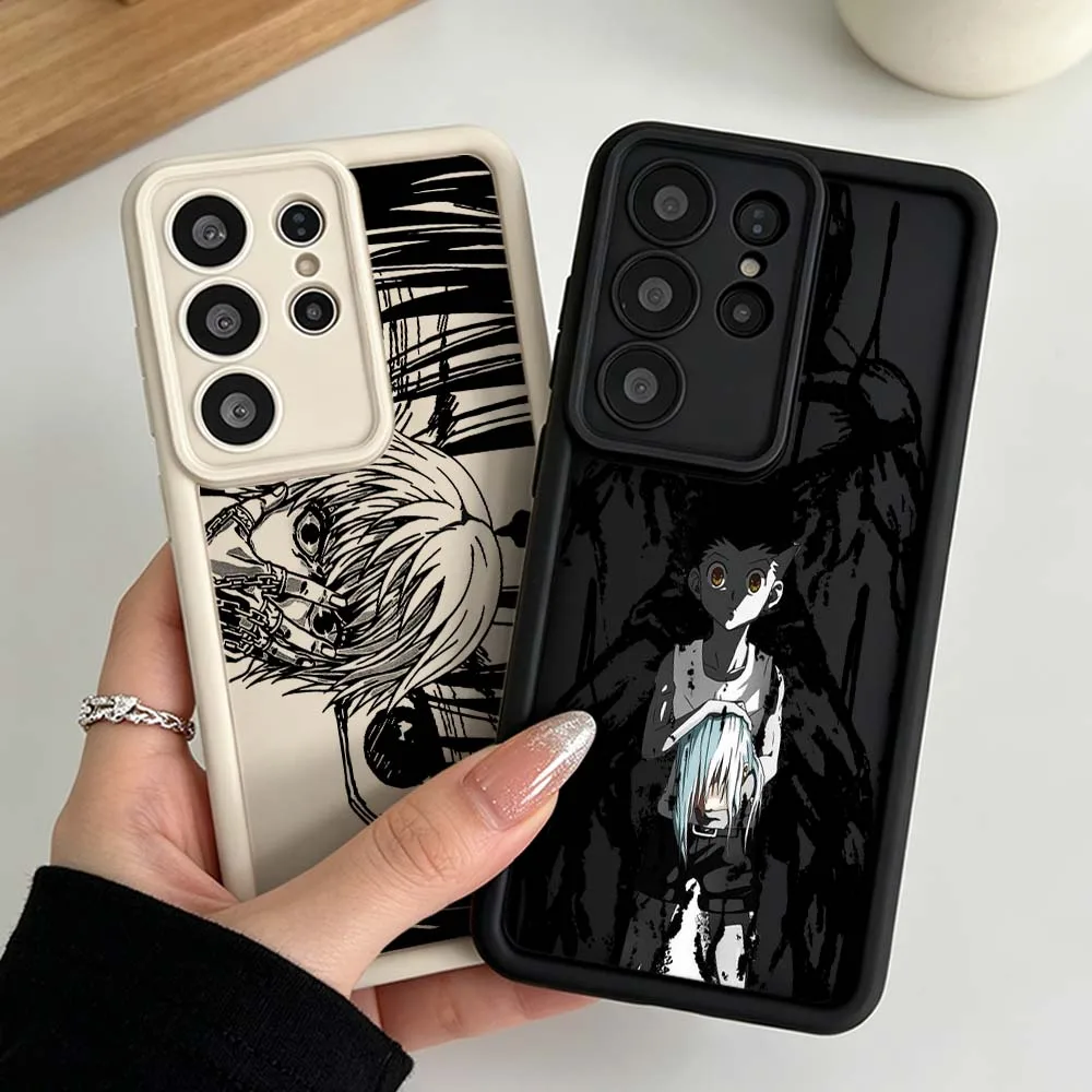 H-Hunter×Hunter Cool Silicone Case For Samsung Galaxy S26 S25 S24 S23 S22 S21 S20 Ultra Plus FE Eye Ladder Phone Case