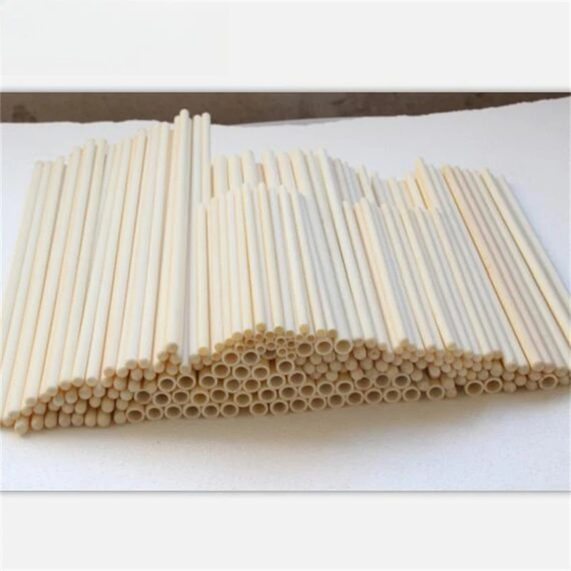 

10x13x88mm 2pcs Alumina ceramic tube Hollow insulating rod capillary pipe Thermocouple protection tube 150mm length customize
