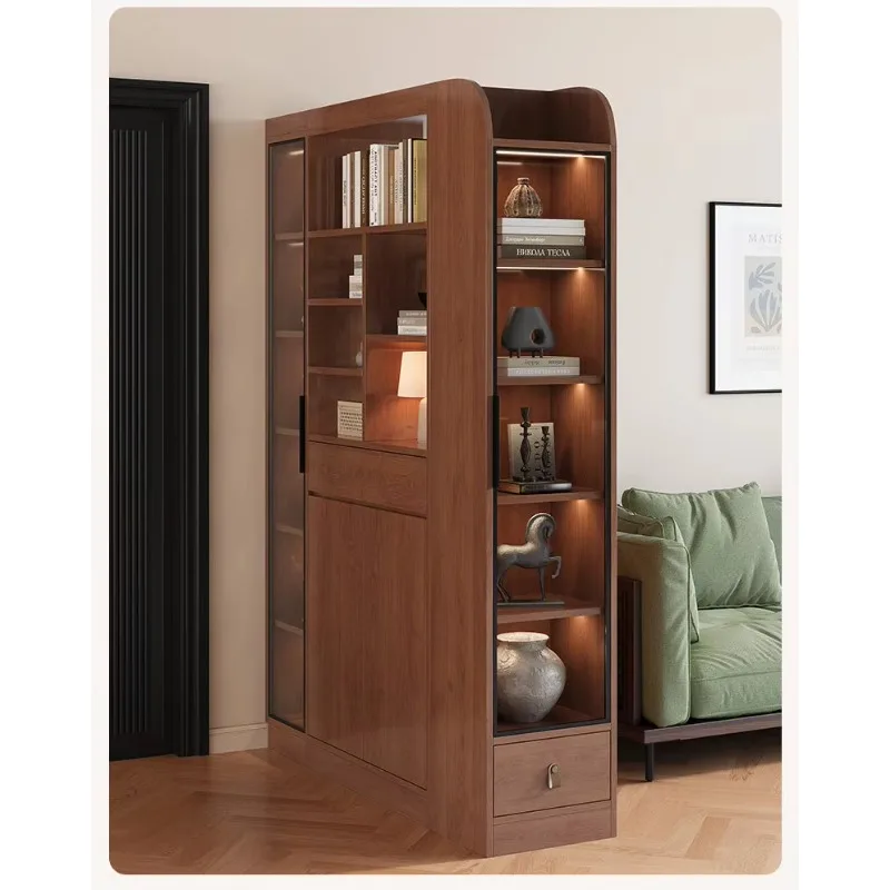 DSA living room sofa partition cabinet new medieval entrance cabinet solid wood integrated household home screen