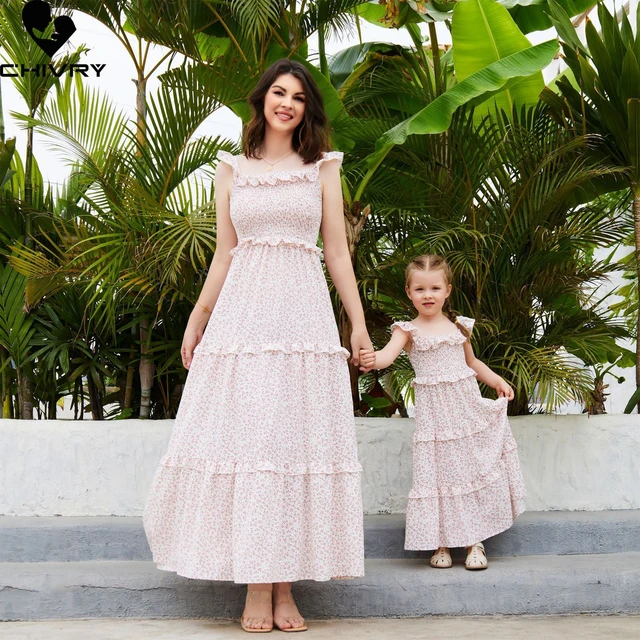 Aliexpress mother and daughter dresses hotsell