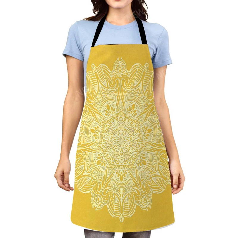 Mandala Aesthetic Women kitchen apron original Children Waterproof girl custom man waiter work apron oil proof vintage Persia