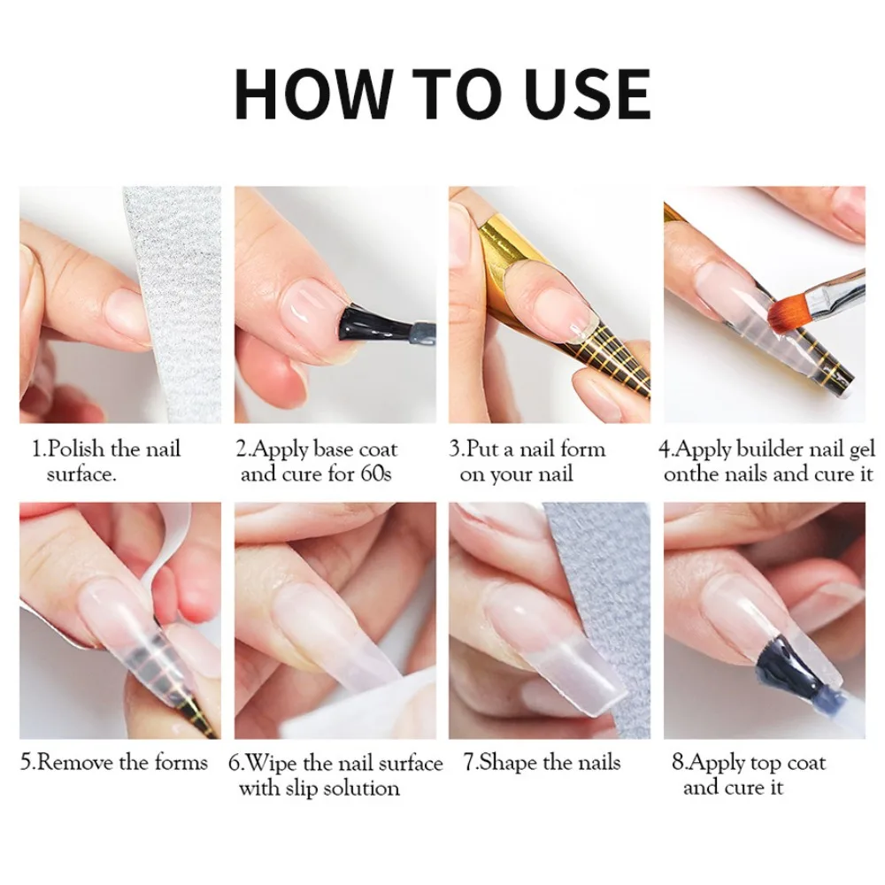 New 15ml Extension Nail Gel Self Leveling Finger Nails Hard Gel Soak Off Construction Gel Jelly Nail Gel Nail