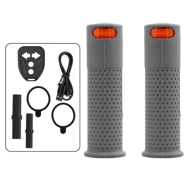 For Electric Scooter Scooter Bicycle 22 Pipe Diameter Silicone Wireless Remote Control Touch Turn Signal Grip