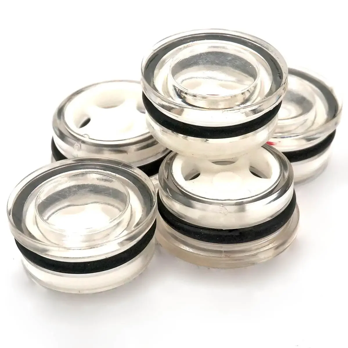 Press Fit Tube I/D 20/25/32/38/40/45/55/65mm Plastic Oil Level Sight Glass Window Round Head For Air Compressor Gearbox