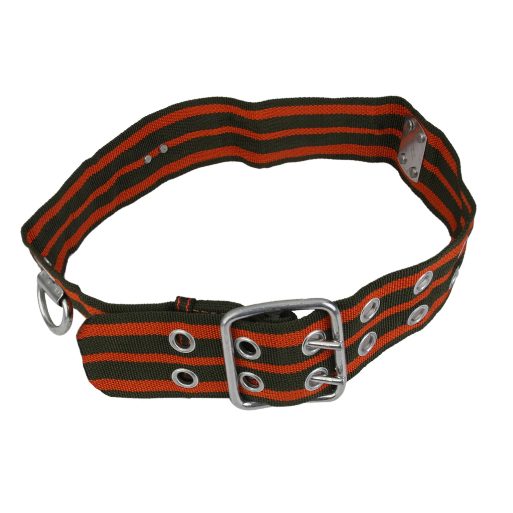 57-90cm Adjustable Climbing Durable Wide Belt Stripe Band with 2 D-Rings