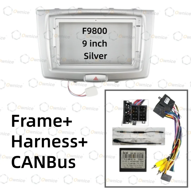 Ownice 9 10.1 Inch Car Android Radio Frame for WALL Haval H6 2016 - 2018 2DIN Fascia Stereo Panel 16PIN Harness Wire Canbus Box