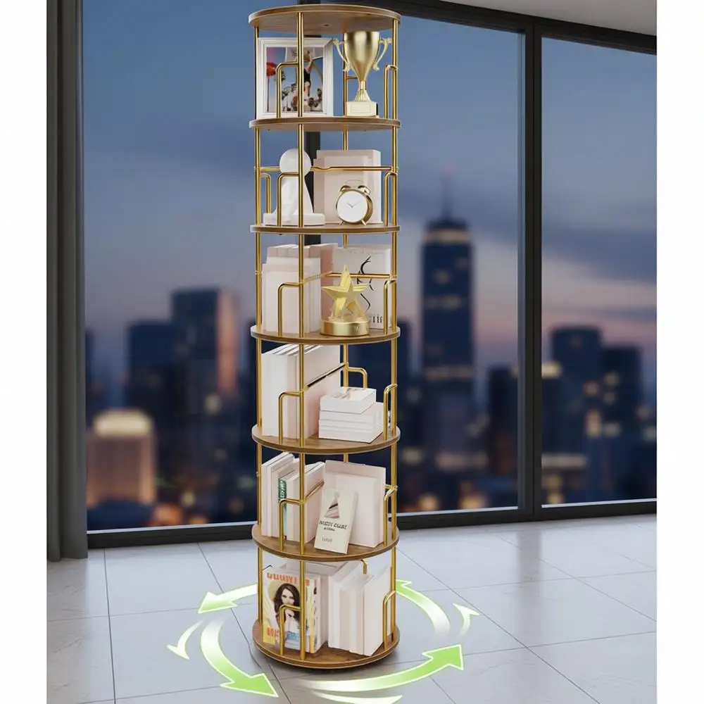 Rotating 6 Tier Boo… - image
