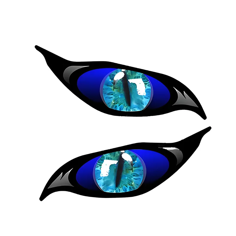 

2PCS Car Stickers Evil Eye Zombie Style Sunproof Waterproof Decal for Rearview Mirror 13*5CM Car Sticker Decoration