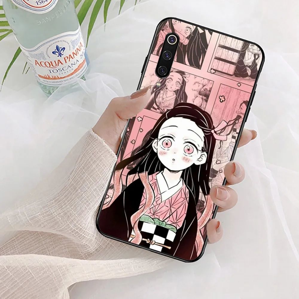 Cute N-Nezuko K-Kamado Phone Case For Xiaomi Mi 5X 8 9 10 11 12 Lite Pro 10T PocoX3pro PocoM3 Note 10 Pro Lite