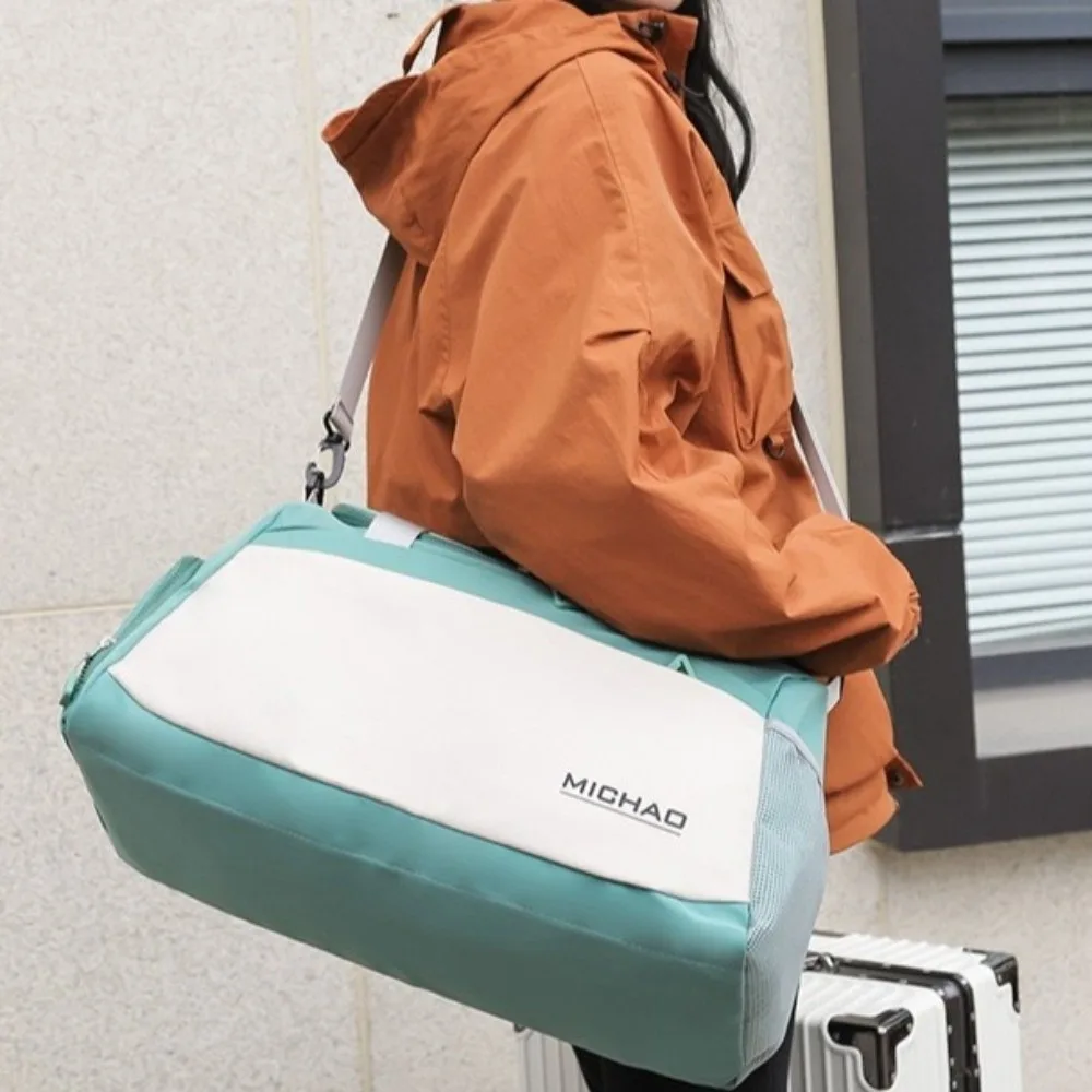

Wet Dry Separation Travel Duffel Bag Large Capacity Waterproof Fitness Handbag Wear resistant Durable Gym Shoulder Bag Trips